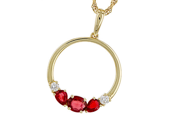B311-68157: NECKLACE .79 RUBY .89 TGW