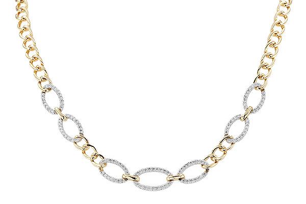 C310-75402: NECKLACE 1.12 TW (17")(INCLUDES BAR LINKS)