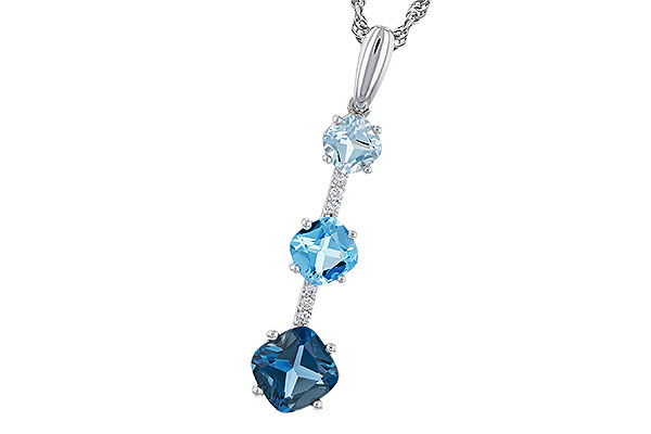 C311-65429: NECK 1.87 TW BLUE TOPAZ 1.90 TGW