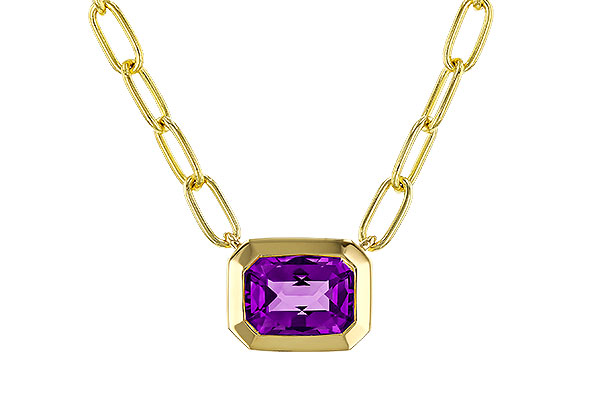 C311-69984: NECKLACE .82 AMETHYST (18")