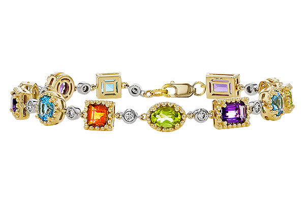 C311-72675: BRACELET 4.63 SEMI-PREC (AMY,BT,CIT,PER) 5.05 TGW