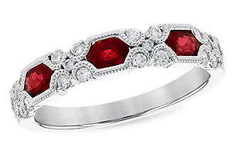 D309-86284: LDS WED RG .74 RUBY 1.00 TGW (4x3MM RUBY)