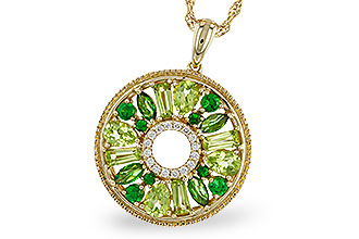 D311-68129: NECKLACE 1.47 SEMI-PREC (PER & GR.GT) 1.52 TGW