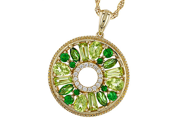 D311-68129: NECKLACE 1.47 SEMI-PREC (PER & GR.GT) 1.52 TGW