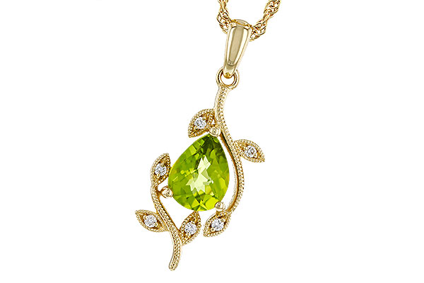 F311-67220: NECKLACE 1.16 PERIDOT 1.21 TGW (8x6MM PER)