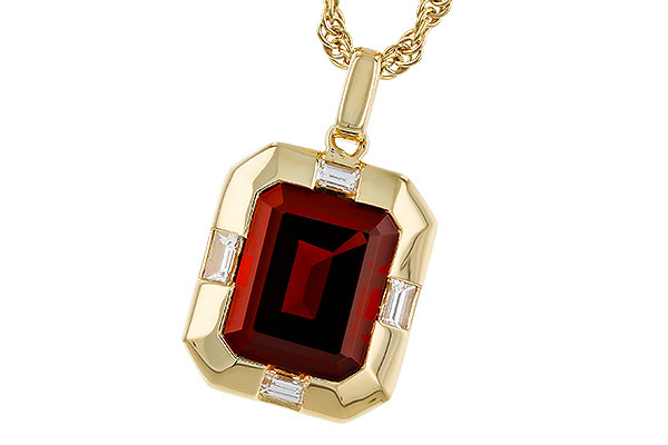 F311-68147: NECKLACE 3.65 GARNET 3.82 TGW (10x8MM GAR)
