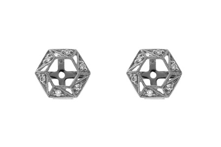 G037-18102: EARRING JACKETS .08 TW (FOR 0.50-1.00 CT TW STUDS)