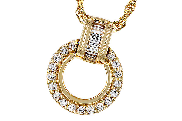 G311-72720: NECKLACE .12 BAG .33 TW