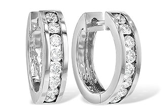 H222-58102: EARRINGS 1 CT TW