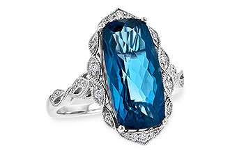 H227-10820: LDS RG 6.75 LONDON BLUE TOPAZ 6.90 TGW