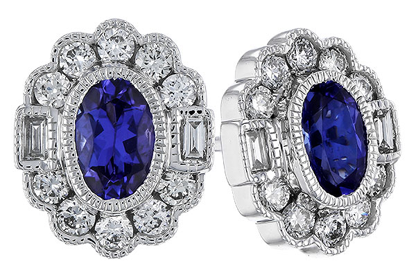 L311-65420: EARRINGS .93 TW TANZANITE 1.40 TGW