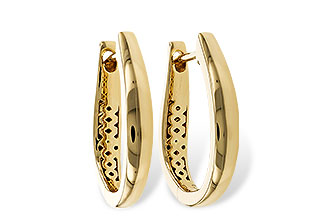 L311-69983: GOLD EARRINGS (17MM)