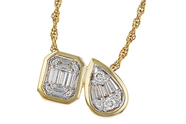 L311-71783: NECKLACE .17 BAG .25 TW