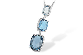 M225-34510: NECK 8.71 BLUE TOPAZ 8.89 TGW
